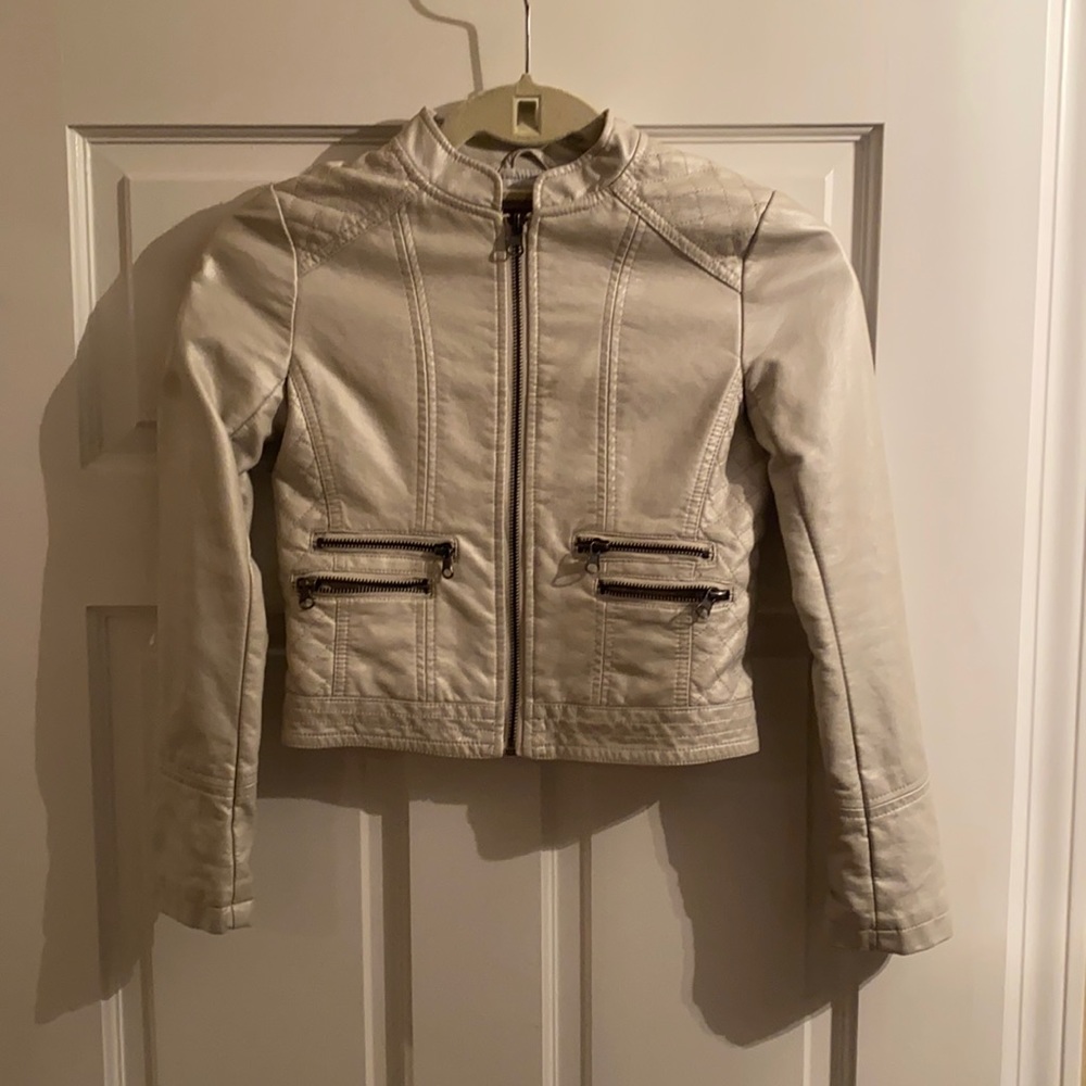 Kids faux leather jacket